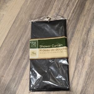 Home Collection Black Shower Curtain